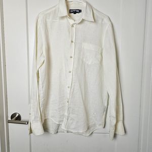 Vilebrequin 100% linen button down shirt